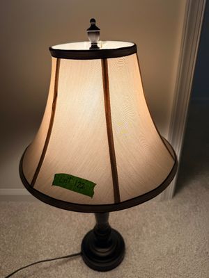 Traditional Faux Marble and Bronze Table Lamp