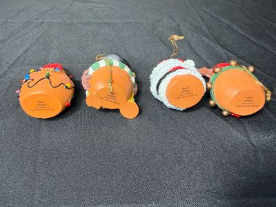 McDonald's Collectibles Lot with Ronald McDonald Figurine & McNugget Ornaments