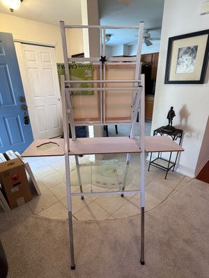Bob Ross Studio Easel with Palette and Canvas