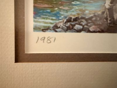 Theodore A. Xaras 'Running the Gorge' Signed Lithograph