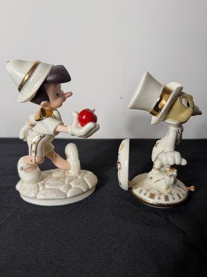 Lenox Disney Showcase Pinocchio & Jiminy Cricket Figurines
