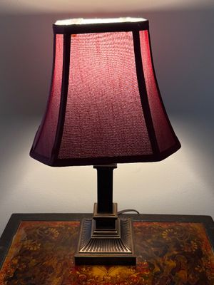 Small Bronze-Tone Accent Lamp