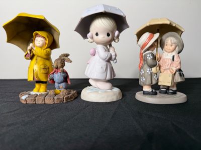 Assorted Porcelain Figurines Including Precious Moments
