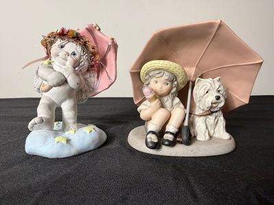 Assorted Porcelain Figurines Including Precious Moments