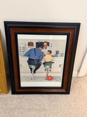 Group of Four Framed Norman Rockwell Prints
