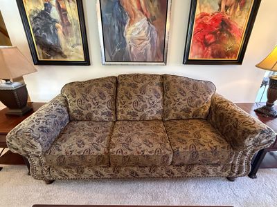 Peter Lorentz Custom Paisley Sofa