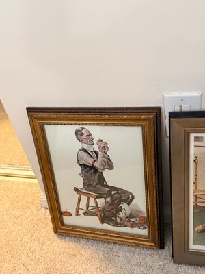 Group of Four Framed Norman Rockwell Prints