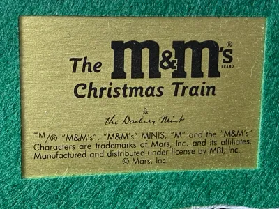 Danbury Mint M&M's Christmas Ferris Wheel Figurine