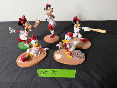 Hamilton Collection Mickey & Friends Philadelphia Phillies Figurines