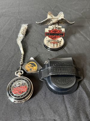 Harley-Davidson Collectibles Lot with Die-Cast Motorcycle & Steins