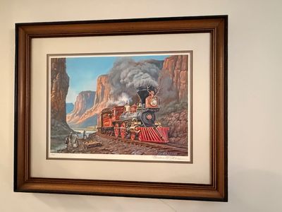 Theodore A. Xaras 'Running the Gorge' Signed Lithograph