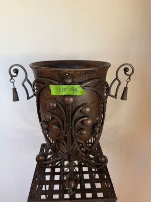 Decorative Metal Urn Planter
