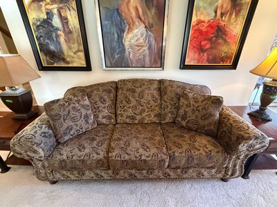 Peter Lorentz Custom Paisley Sofa