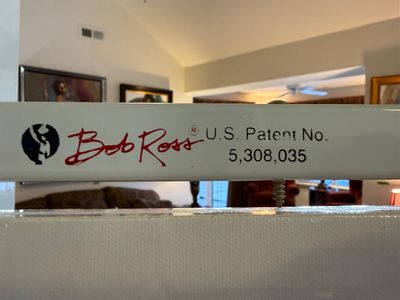 Bob Ross Studio Easel with Palette and Canvas