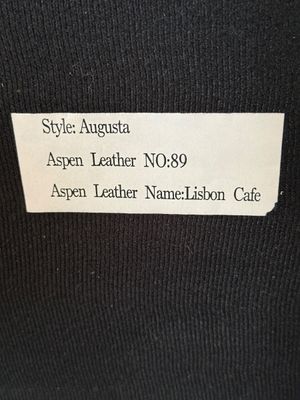 Oskar Huber Leather Loveseat