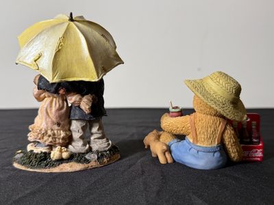 Vintage Handmade Teddy Bear & Boyds Bears Figurines