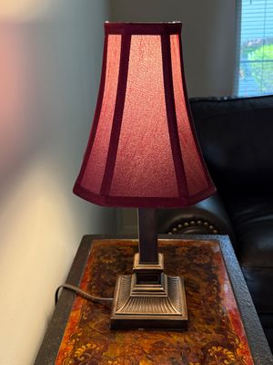 Small Bronze-Tone Accent Lamp