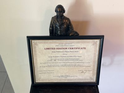 George Washington in Masonic Regalia Bronze Statue