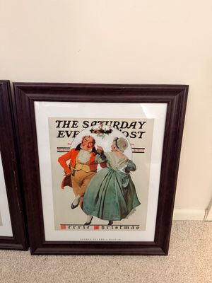 Pair of Framed Norman Rockwell Saturday Evening Post Prints