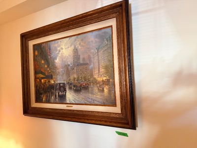Thomas Kinkade 'New York, Fifth Avenue' Signed Canvas