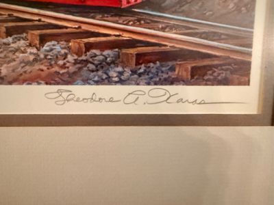 Theodore A. Xaras 'Running the Gorge' Signed Lithograph