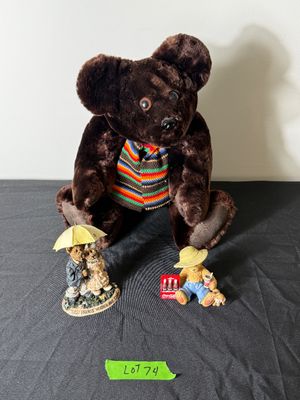 Vintage Handmade Teddy Bear & Boyds Bears Figurines