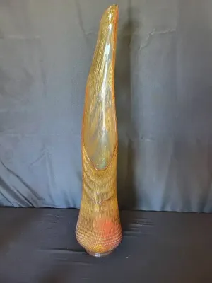 MCM SWUNG GLASS FLOOR VASE
