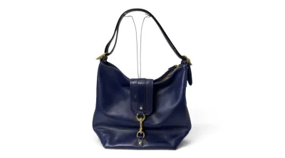 Sale Photo Thumbnail #25: Purple leather shoulder bag