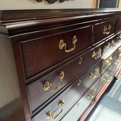 Councill Craftsman 10-Drawer Dresser with Wall Mirror