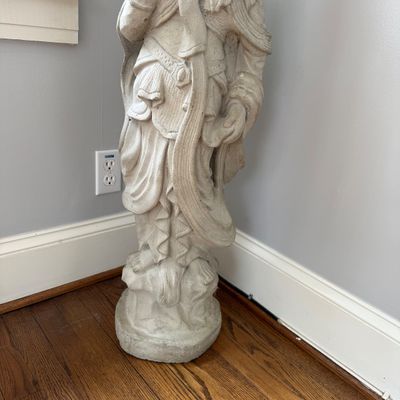 Cast Stone Quan Yin Standing Statue