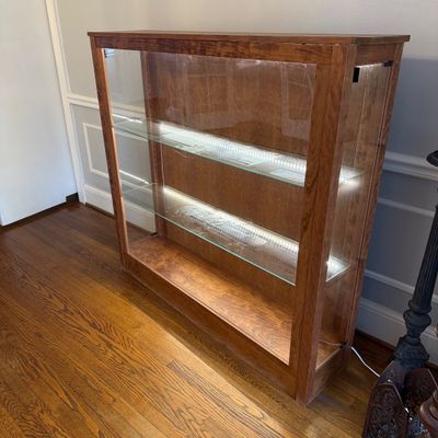 Gorgeous Wooden and Glass Display Case