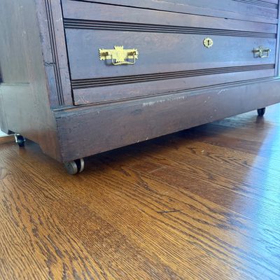 Marble Top Three-Drawer Chest
