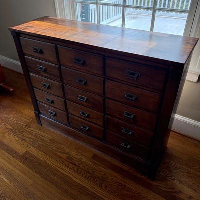 Wooden Multi-Drawer Apothecary Style Chest