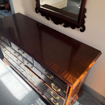 Councill Craftsman 10-Drawer Dresser with Wall Mirror