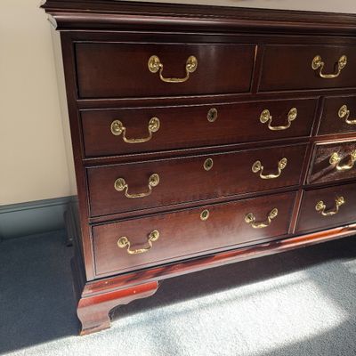 Councill Craftsman 10-Drawer Dresser with Wall Mirror
