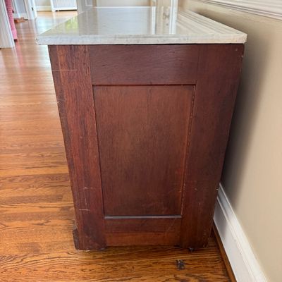 Marble Top Three-Drawer Chest