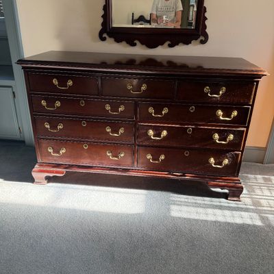 Councill Craftsman 10-Drawer Dresser with Wall Mirror