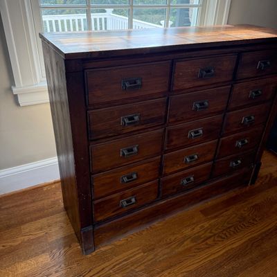 Wooden Multi-Drawer Apothecary Style Chest