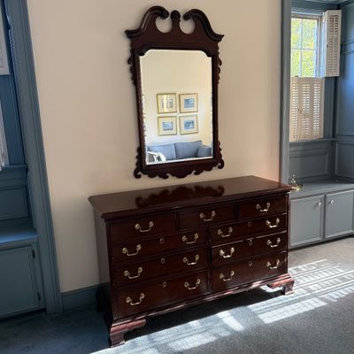 Councill Craftsman 10-Drawer Dresser with Wall Mirror