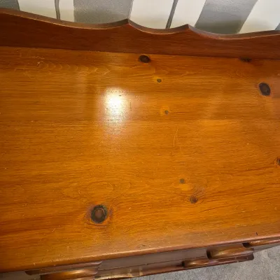 LOT 15X: Antique Solid Wood Chest of Drawers