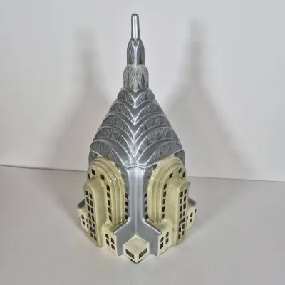 LOT 193K: Vintage Treasure Craft Chrysler Building Ceramic Cookie Jar