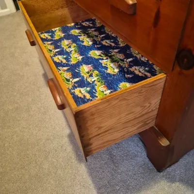 LOT 15X: Antique Solid Wood Chest of Drawers