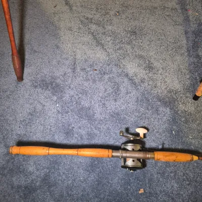 LOT 172B2: Collection of Vintage Fishing Rods and Reels