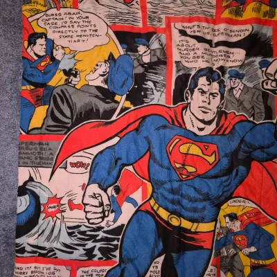 LOT 177B3: Vintage 1975 Superman Sleeping Bag-National Periodical Publ. -Child Sized