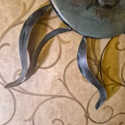 LOT 25L: Metal 34" Sunburst Hanging Decor-Indoor/Outdoor