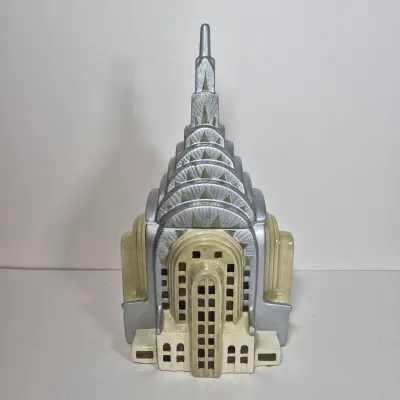 LOT 193K: Vintage Treasure Craft Chrysler Building Ceramic Cookie Jar