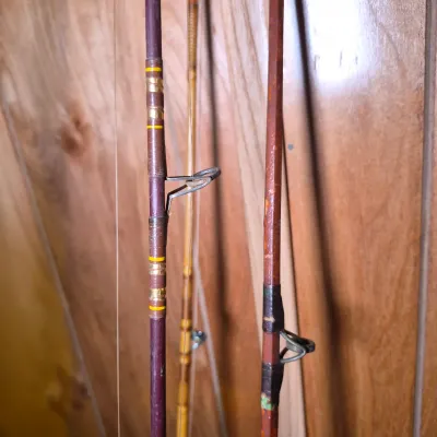 LOT 172B2: Collection of Vintage Fishing Rods and Reels