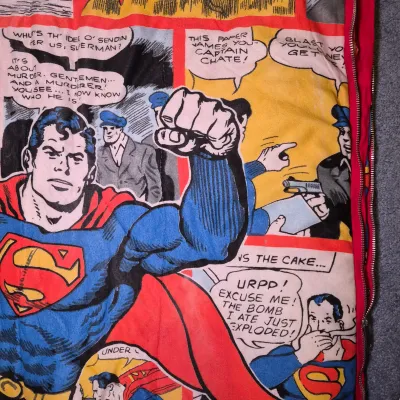 LOT 177B3: Vintage 1975 Superman Sleeping Bag-National Periodical Publ. -Child Sized