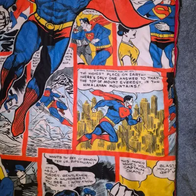 LOT 177B3: Vintage 1975 Superman Sleeping Bag-National Periodical Publ. -Child Sized