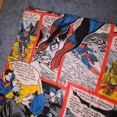 LOT 177B3: Vintage 1975 Superman Sleeping Bag-National Periodical Publ. -Child Sized